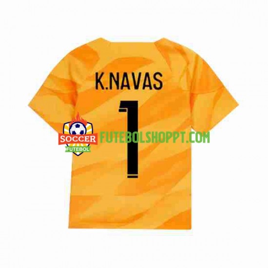 Camisola Homem Paris Saint-Germain K.NAVAS 1 Guarda-redes Alternativa Equipamento 2023-2024 Manga Curta