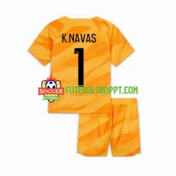 Camisola Júnior Paris Saint-Germain K.NAVAS 1 Guarda-redes Alternativa Equipamento 2023-2024 Manga Curta
