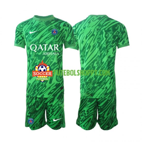 Camisola Júnior Paris Saint-Germain Guarda-redes Alternativa Equipamento 2024-2025 Manga Curta