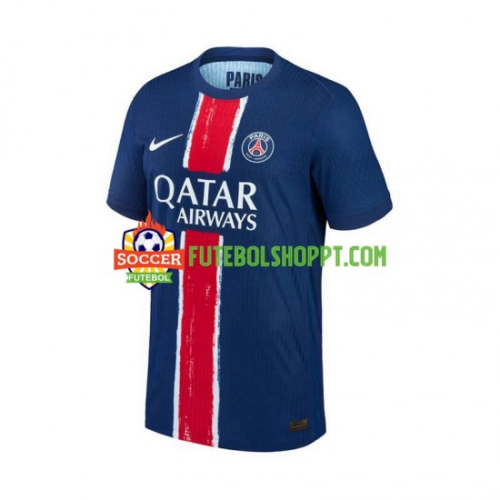 Camisola Homem Paris Saint-Germain Principais Equipamento 2024-2025 Manga Curta