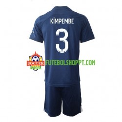 Camisola Júnior Paris Saint-Germain Kimpembe 3 Principais Equipamento 2022-2023 Manga Curta