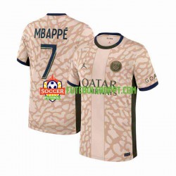 Camisola Homem Paris Saint-Germain Mbappé 7 Quarto Equipamento 2023-2024 Manga Curta