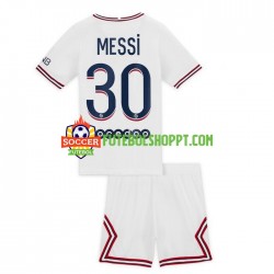 Camisola Júnior Paris Saint-Germain Lionel Messi 30 Quarto Equipamento 2021-2022 Manga Curta