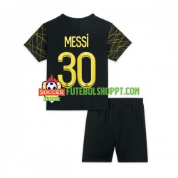 Camisola Júnior Paris Saint-Germain Lionel Messi 30 Quarto Equipamento 2022-2023 Manga Curta