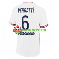 Camisola Homem Paris Saint-Germain Marco Verratti 6 Quarto Equipamento 2021-2022 Manga Curta