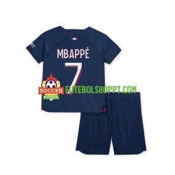 Camisola Júnior Paris Saint-Germain Mbappé 7 Principais Equipamento 2023-2024 Manga Curta