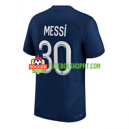 Camisola Homem Paris Saint-Germain Messi 30 Principais Equipamento 2022-2023 Manga Curta