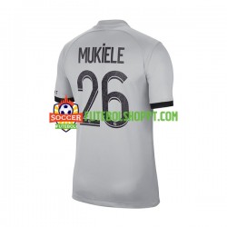 Camisola Homem Paris Saint-Germain Mukiele 26 Alternativa Equipamento 2022-2023 Manga Curta