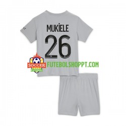 Camisola Júnior Paris Saint-Germain Mukiele 26 Alternativa Equipamento 2022-2023 Manga Curta