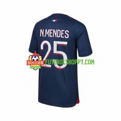 Camisola Homem Paris Saint-Germain N.Mendes 25 Principais Equipamento 2023-2024 Manga Curta