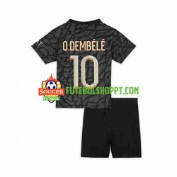 Camisola Júnior Paris Saint-Germain O.Dembele 10 Terceiro Equipamento 2023-2024 Manga Curta