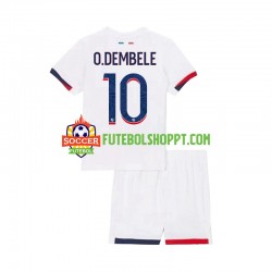 Camisola Júnior Paris Saint-Germain Ousmane Dembele 10 Alternativa Equipamento 2024-2025 Manga Curta