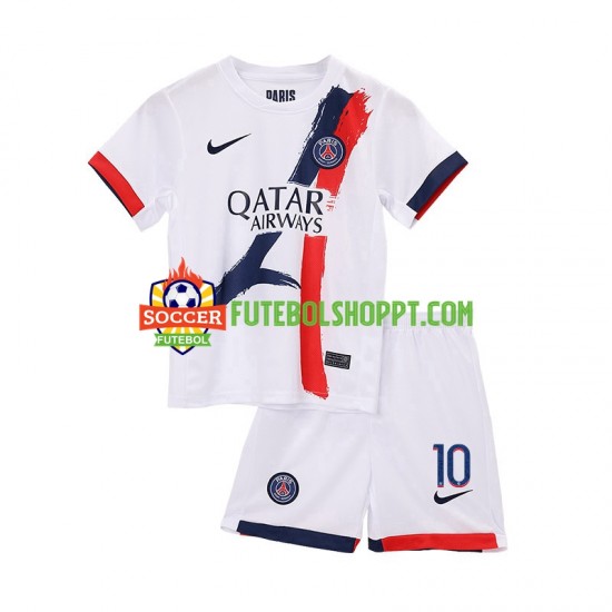 Camisola Júnior Paris Saint-Germain Ousmane Dembele 10 Alternativa Equipamento 2024-2025 Manga Curta