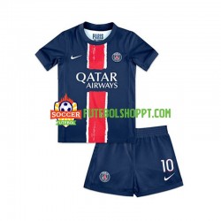 Camisola Júnior Paris Saint-Germain Ousmane Dembele 10 Principais Equipamento 2024-2025 Manga Curta