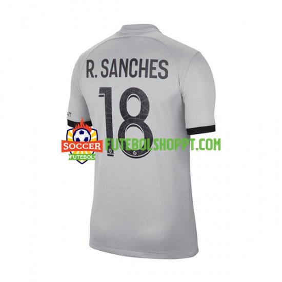 Camisola Homem Paris Saint-Germain R.Sanches 18 Alternativa Equipamento 2022-2023 Manga Curta