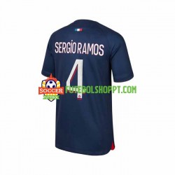 Camisola Homem Paris Saint-Germain Sergio Ramos 4 Principais Equipamento 2023-2024 Manga Curta