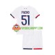 Camisola Júnior Paris Saint-Germain Willian Pacho 51 Alternativa Equipamento 2024-2025 Manga Curta