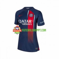Camisola Mulher Paris Saint-Germain Principais Equipamento 2023-2024 Manga Curta