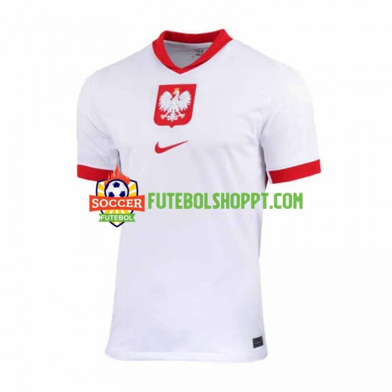 Camisola Homem Polónia Principais Equipamento 2024 Manga Curta