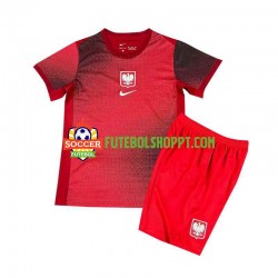 Camisola Júnior Polónia Alternativa Equipamento Euro 2024 Manga Curta