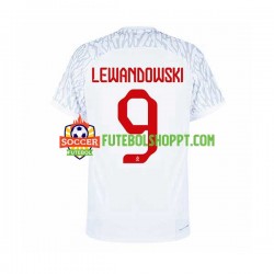 Camisola Homem Polónia Lewandowski 9 Principais Equipamento Mundial 2022 Manga Curta
