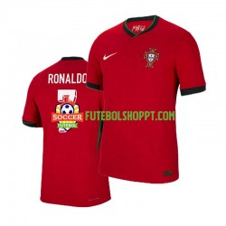 Camisola Homem Portugal Cristiano Ronaldo 7 Principais Equipamento Euro 2024 Manga Curta