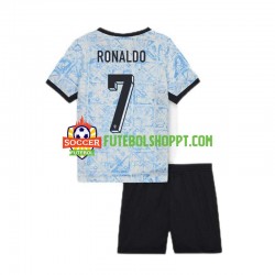 Camisola Júnior Portugal Cristiano Ronaldo 7 Alternativa Equipamento Euro 2024 Manga Curta