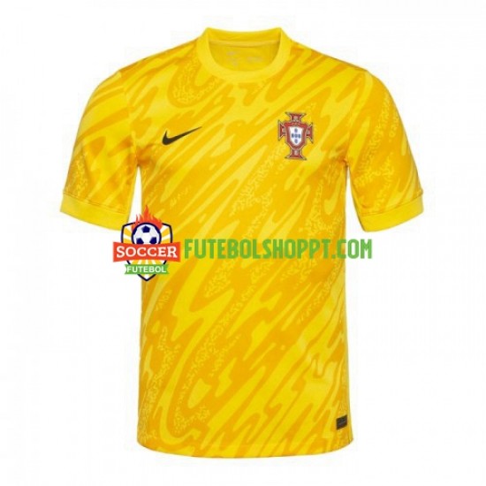 Camisola Homem Portugal Guarda-redes Principais Equipamento Euro 2024 Manga Curta