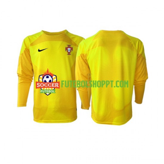 Camisola Homem Portugal Guarda-redes Principais Equipamento Copa do Mundo 2022 Manga Comprida