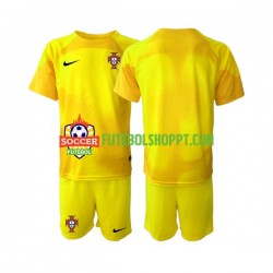 Camisola Júnior Portugal Guarda-redes Principais Equipamento Copa do Mundo 2022 Manga Curta
