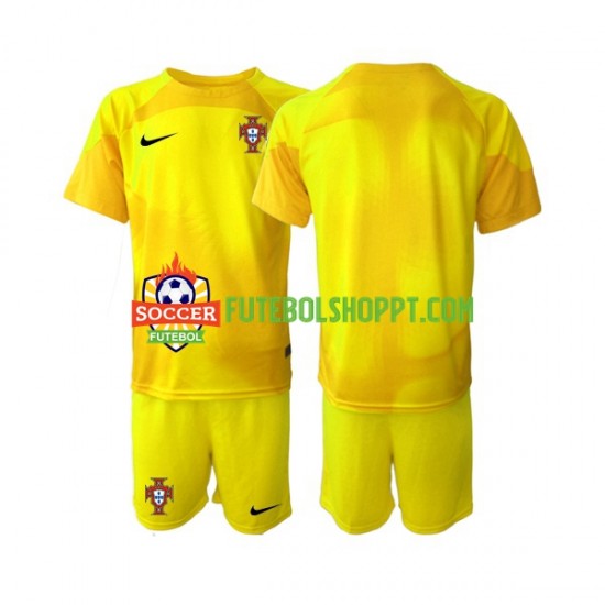 Camisola Júnior Portugal Guarda-redes Principais Equipamento Copa do Mundo 2022 Manga Curta