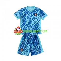 Camisola Júnior Portugal Guarda-redes Terceiro Equipamento Euro 2024 Manga Curta