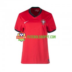 Camisola Mulher Portugal Principais Equipamento Euro 2024 Manga Curta