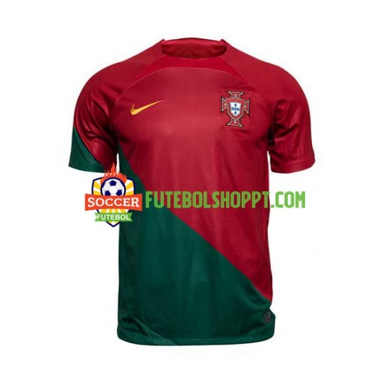 Camisola Homem Portugal Principais Equipamento Mundial 2022 Manga Curta