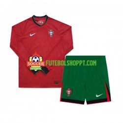 Camisola Júnior Portugal Principais Equipamento Euro 2024 Manga Comprida