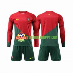 Camisola Júnior Portugal Principais Equipamento Copa do Mundo 2022 Manga Comprida