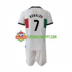 Camisola Júnior Portugal Ronaldo 7 Alternativa Equipamento Mundial 2022 Manga Curta