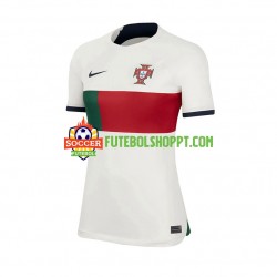 Camisola Mulher Portugal Alternativa Equipamento Mundial 2022 Manga Curta
