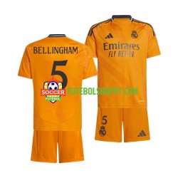 Camisola Júnior Real Madrid BELLINGHAM 5 Alternativa Equipamento 2024-2025 Manga Curta