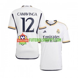 Camisola Homem Real Madrid Camavinga 12 Principais Equipamento 2023-2024 Manga Curta