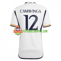 Camisola Homem Real Madrid Camavinga 12 Principais Equipamento 2023-2024 Manga Curta