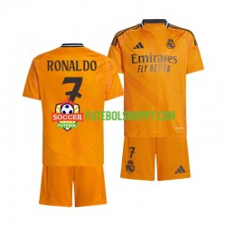 Camisola Júnior Real Madrid Cristiano Ronaldo 7 Alternativa Equipamento 2024-2025 Manga Curta