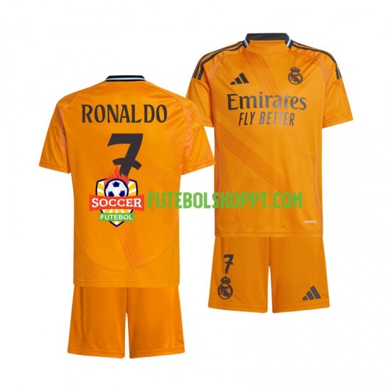 Camisola Júnior Real Madrid Cristiano Ronaldo 7 Alternativa Equipamento 2024-2025 Manga Curta