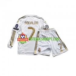 Camisola Júnior Real Madrid Cristiano Ronaldo 7 Principais Equipamento 2011 Manga Comprida