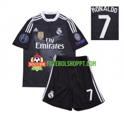 Camisola Júnior Real Madrid Cristiano Ronaldo 7 2014 Retro Terceiro Equipamento Manga Curta