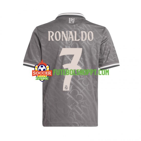Camisola Homem Real Madrid Cristiano Ronaldo 7 Terceiro Equipamento 2024-2025 Manga Curta