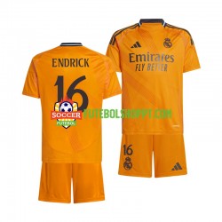 Camisola Júnior Real Madrid ENDRICK 16 Alternativa Equipamento 2024-2025 Manga Curta