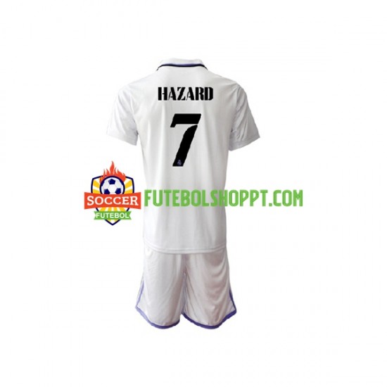 Camisola Júnior Real Madrid Eden Hazard 7 Principais Equipamento 2022-2023 Manga Curta