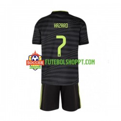 Camisola Júnior Real Madrid Eden Hazard 7 Terceiro Equipamento 2022-2023 Manga Curta