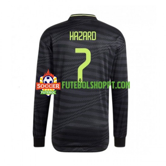 Camisola Homem Real Madrid Eden Hazard 7 Thrid 2022-2023 Manga Comprida